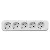 European Plug Socket Panel 16A Current Round Hole Plug Socket Wall Power Outlet Panel for Home Appliances 10 Holes