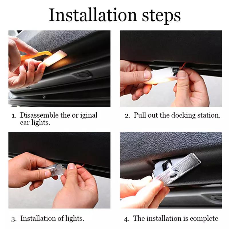 2Pcs Car Door Welcome Light LED Laser Projector Lamp For Mercedes Benz AMG CLA-Class A207 CLS C218 E-Class Coupe C207 2010-2017