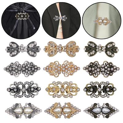 1PC Boucle de Fixation de Fleur Accessoires Vêtements Broche Fixe Taille Boucle de Manteau Vintage Clip de Col Vêtements Femmes