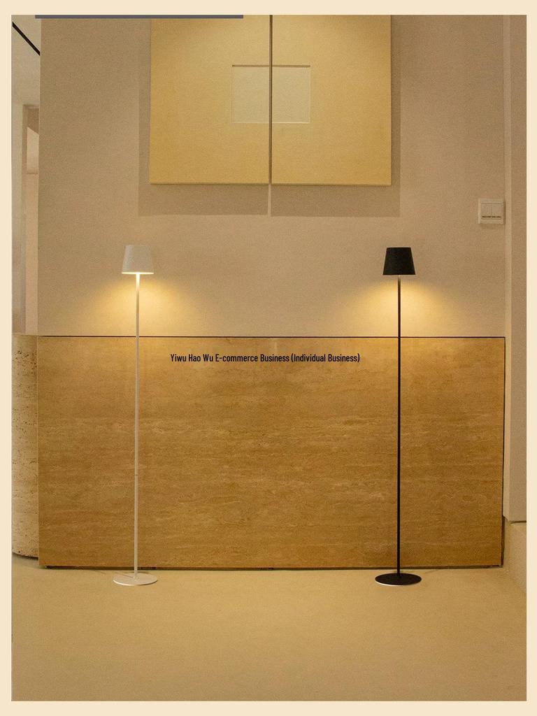 A6T Creative Wireless Ultra-Minimalist Floor Lamp: Luxury Bedside and Living Room Light with Charging Feature.