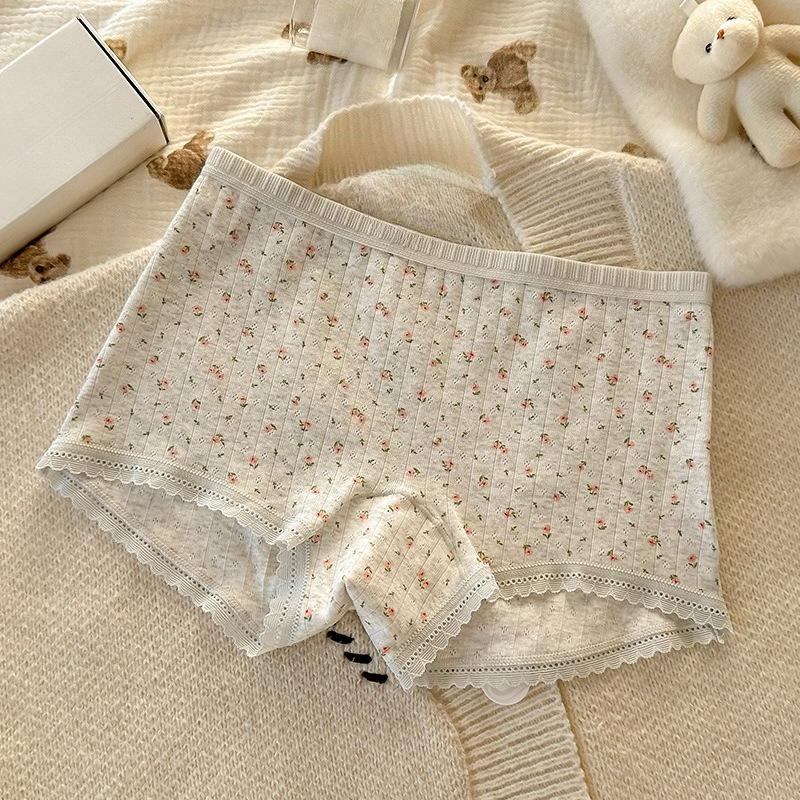 Women's Spring and Summer Thin Fashion New Cotton Crotch Safety Briefs