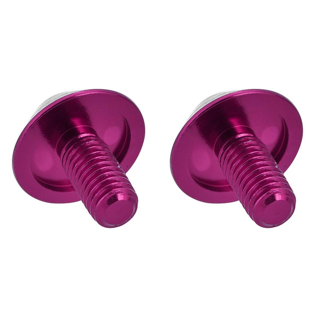 G-510 2Pcs M5 * 12mm Bike Water Bottle Cage Holder Bracket Screw s(Red)
