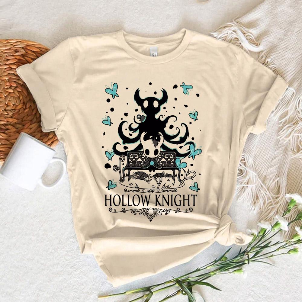 Hollow Knight Gaming T-Shirt Women Men Retro Vintage Graphic Tees Harajuku Casual Short Sleeve Tshirt Unisex Streetwear
