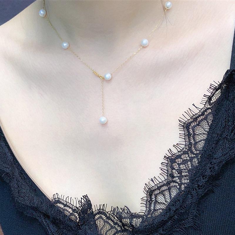 Zhuji Freshwater Pearl Classic S925 Silver Star Necklace