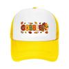 Playful Gobble Turkey Lettering Desi Mesh Baseball Cap Casual Hat Outdoor  For Womens Unisex FeUnisex