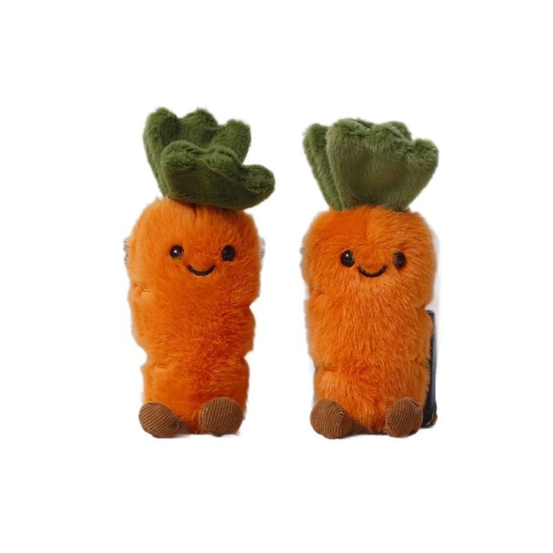 Carrot Soft Plush Doll With Cartoon Style Suitable For Backpack Decor And Giftgiving