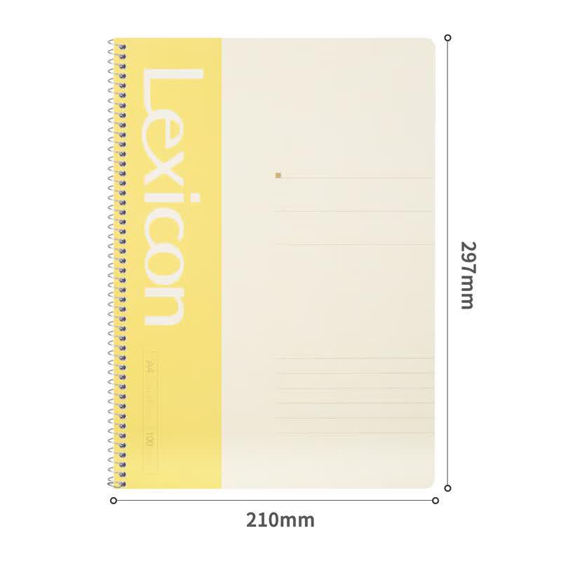 Deli A4 Spiral Softcover Notebook (6-Pack, 100 Sheets Each)