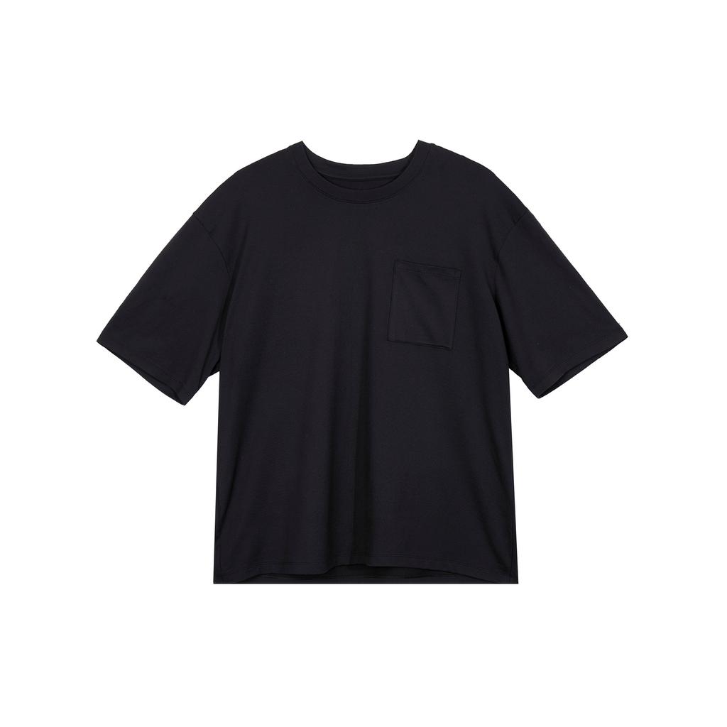 Under Armour Solid Color Breathable Training Pocket Round Neck Short Sleeve T-Shirt Men Tops Black 1382805-001