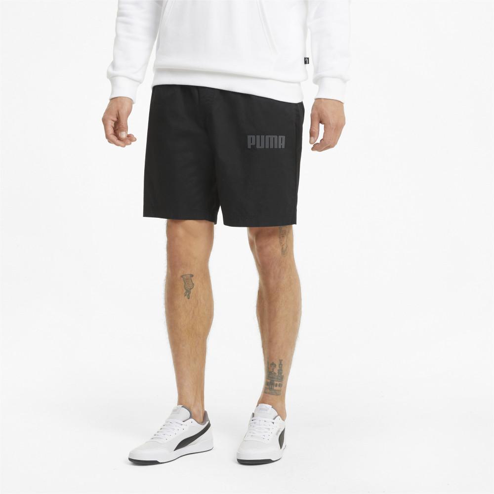 Puma Solid Color Sports Casual Breathable Shorts Men Bottoms Black 588813-01