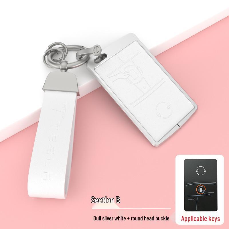 Tesla Key Card Case for Model 3/Y/X/S - Premium Protective Shell with Metal Buckle for Men & Women