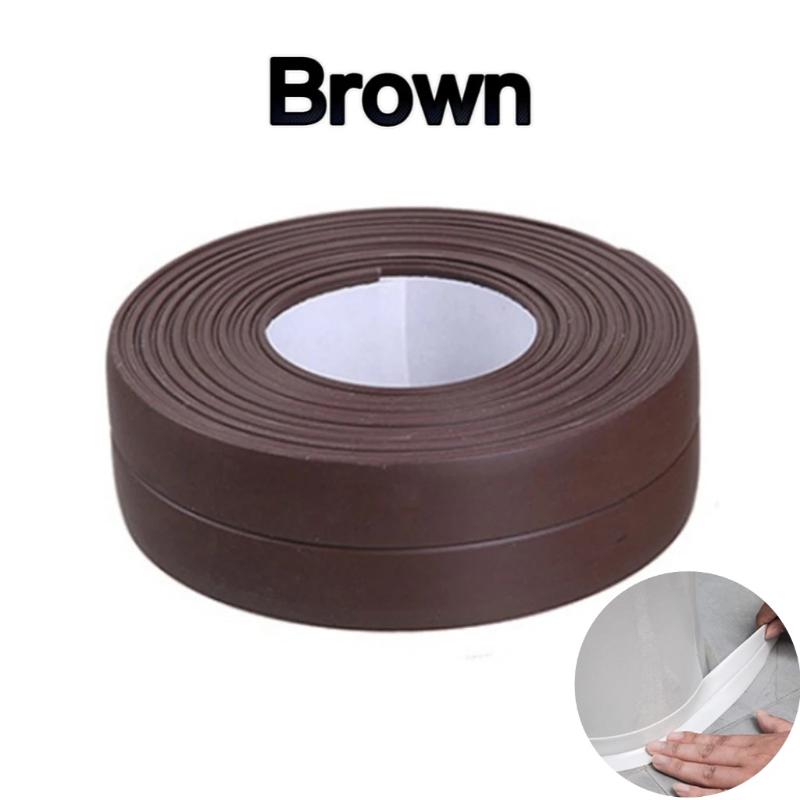 3.2M Self Adhesive PVC Sealing Strip Tape for Bath Toilet Kitchen Caulk Tape Waterproof Wall Sticker White Mold Proof Tapes