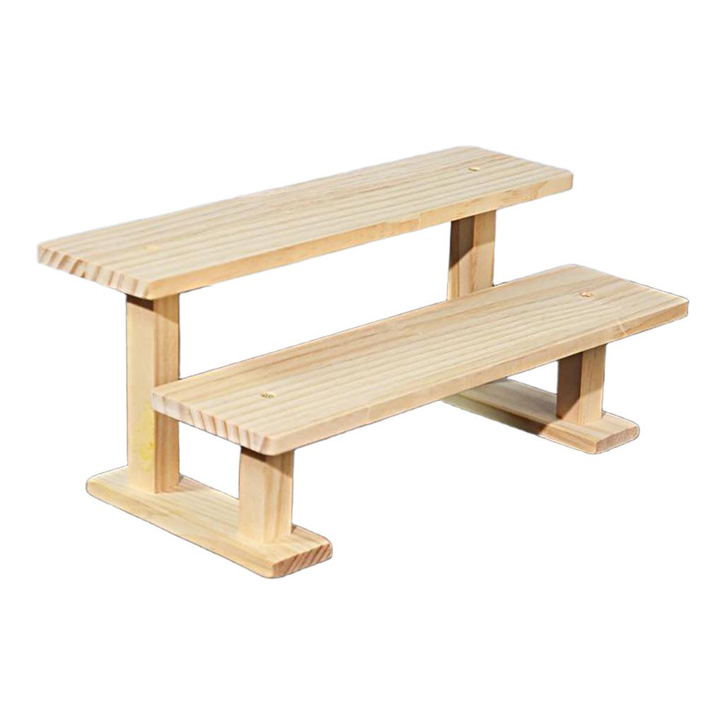 Figure Display Stand Cupcake Stand Holder Wooden Display Riser Perfume Organizer for Crafts