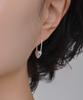 Postlude [Silver] Heart Clip Hoop Earrings