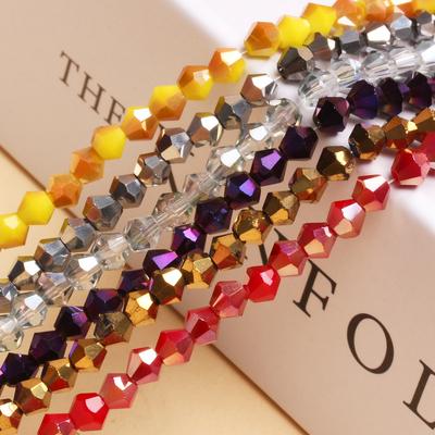 Forniture per feste a casa per la creazione di regali di gioielli Diamante 1 filo Perline a punta AB Colore pieno Fai da te Accessori fatti a mano Perline sciolte alla moda da 4 mm