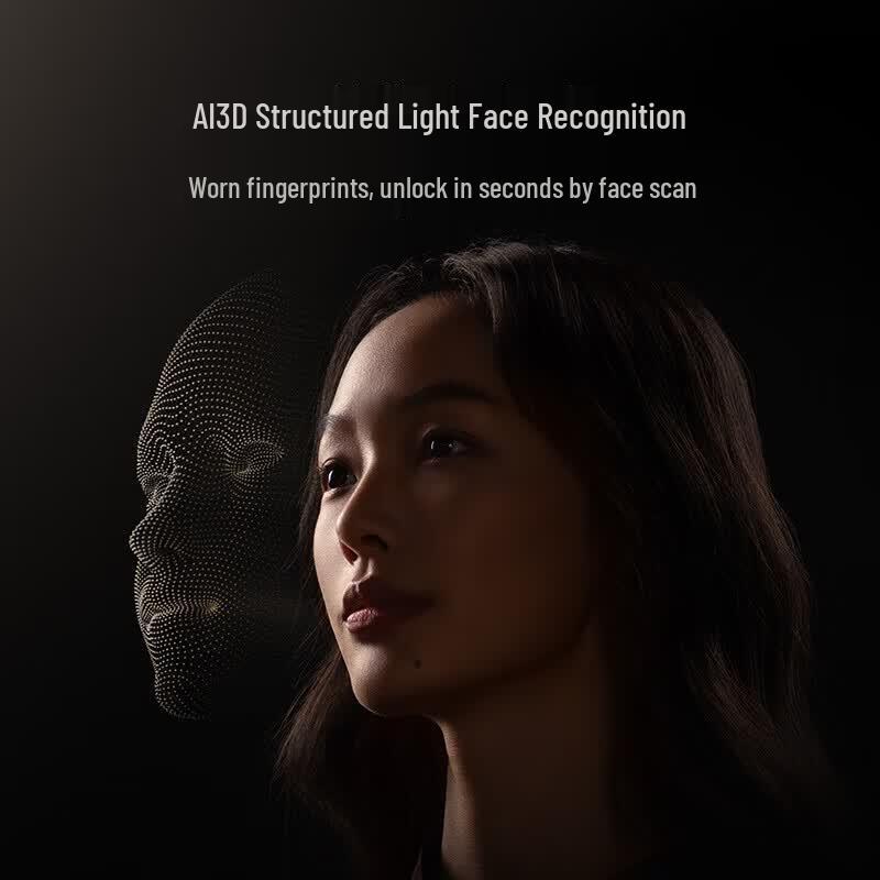 Xiaomi M40 Pro AI Palm Vein & 3D Facial Recognition Smart Door Lock