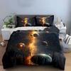Cosmic Galaxy Planet Design Bedding Duvet Cover Set Duvet Cover Pillowcases  (1*Duvet Cover 2*Pillowcases, without duvet insert)