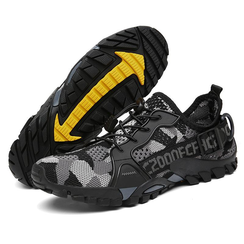 Hollow creek shoes large size outdoor hiking wading shoes casual non-slip men's spot 2025