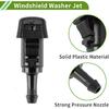 Windshield Washer Nozzle for Mitsubishi Eclipse 2006-2012 Black Front Windshield Spray Nozzles Wiper Spray Washer Jet Plastic 1 Set