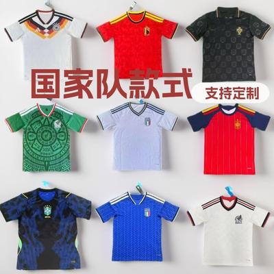 252627 Football Jersey Spain Germany Italy Mexico Argentina Brazil Jersey Football
