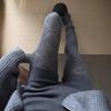 High-End Gray Rhombus Pattern Leggings Pantyhose Autumn And Winter Explosion Micro-Pressure Thin Small Fragrant Pantyhose Beautiful Leg Socks