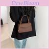Chic 2024 Women's Korean Style Vintage Solid Color Small Crossbody Bag Pu Handbag
