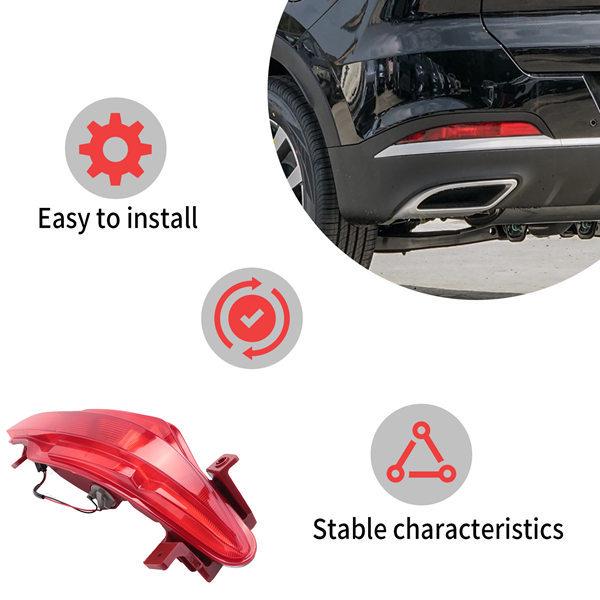 Pair 605000282AA and 605000283AA lights fit rear fog light assembly for Chery Tiggo.