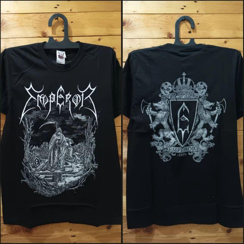Gothic Punk Rock Tops GORGORTH Black Metal Tshirt Cotton Short Sleeves Print Casual Loose Streetwear Vintage T Shirts Unisex