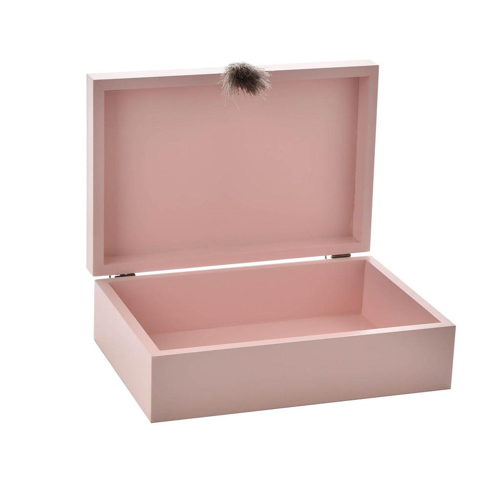 Bambino Wooden Keepsake Box Pink