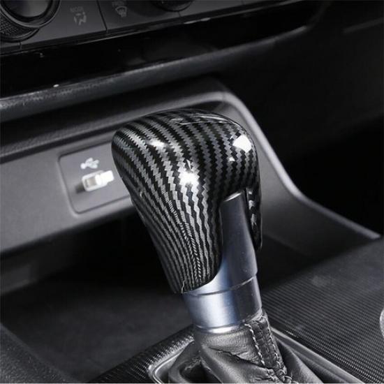 Carbon Fiber Inner Gear Shift Knob Decor Cover Trim For Honda CR-V CRV 2023 2024