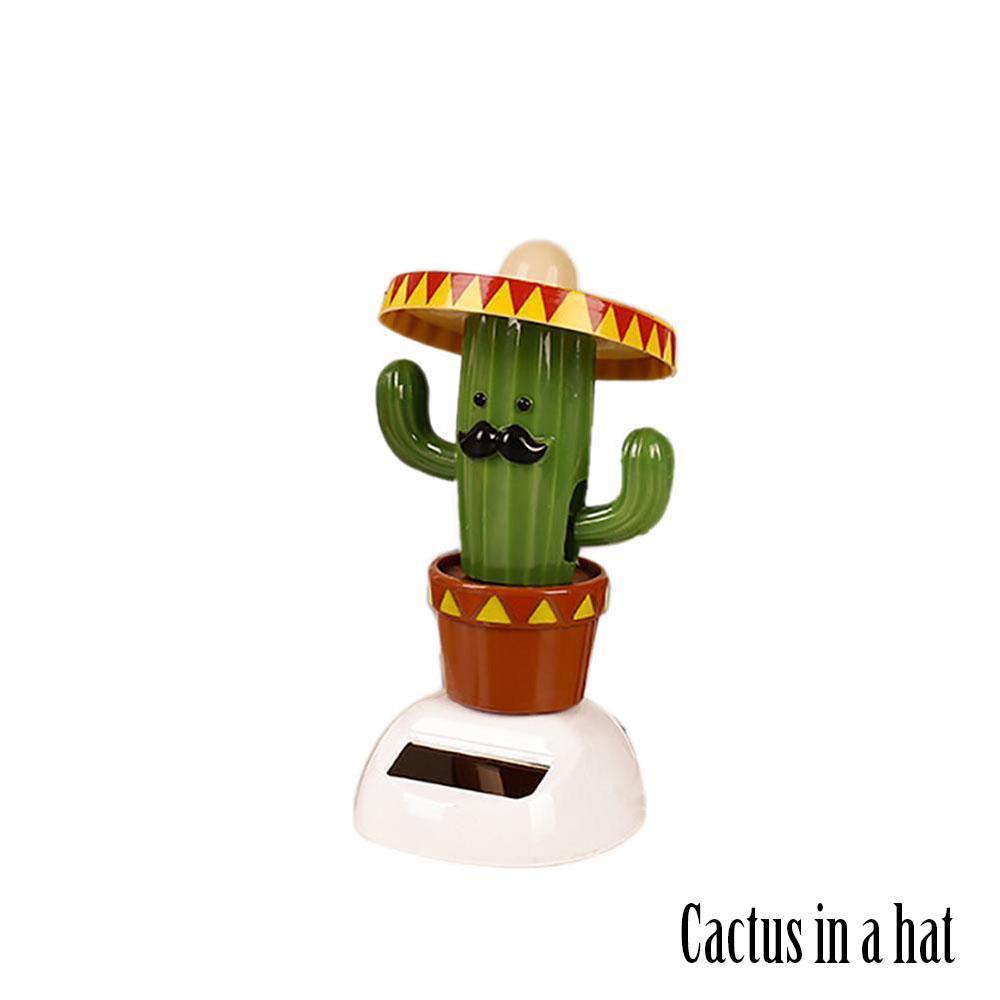 Newest Home Ornament Gift Solar Powered Swing Dancing Flip Flaps Toy Shaking Moving