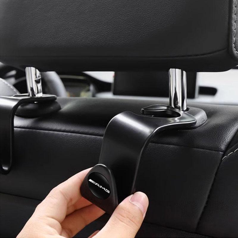 2Pcs Car Seat Back Hooks Portable Storage Holder For Mercedes Benz AMG W206 W204 W205 W203 W211 W212 W213 W169 W220 W222 W177