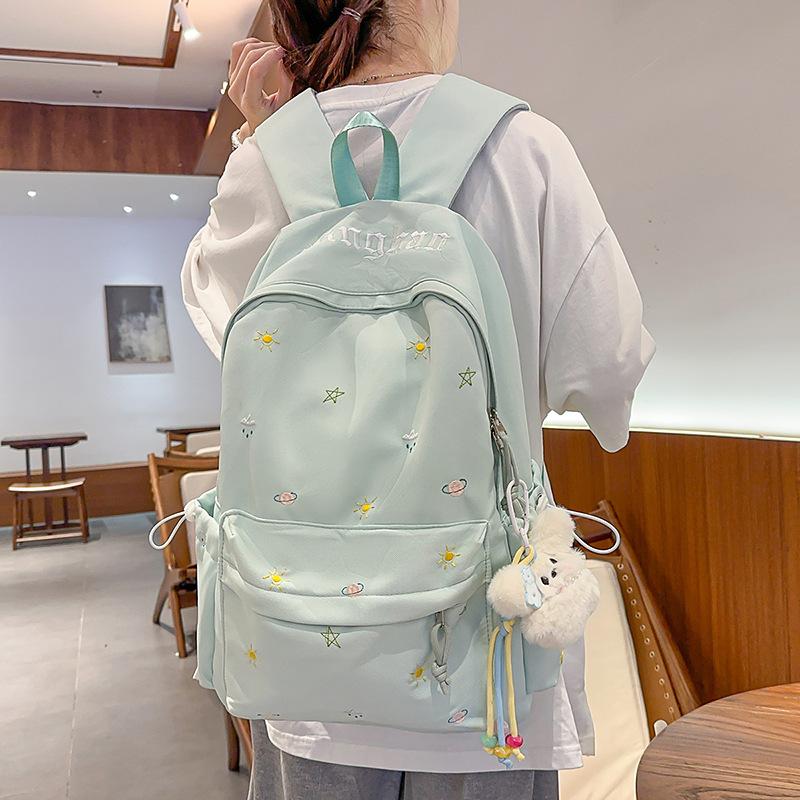 Schoolbag1011 Summer School Bag Female Junior High School Student Niche ins Large Capacity Backpack Japanese Travel College Student Backpack