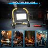 LED Spotlight, 4250 Lumens, IP65, 6500K, Weatherproof, Portable, 25.5 x 16 x 25.5 cm, Yellow