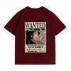 Unisexs Clothing New 100 Cotton Breathable Summer TShirt One Piece Nico Robin Wanted Print Casual Streetwear Unisexs Tops