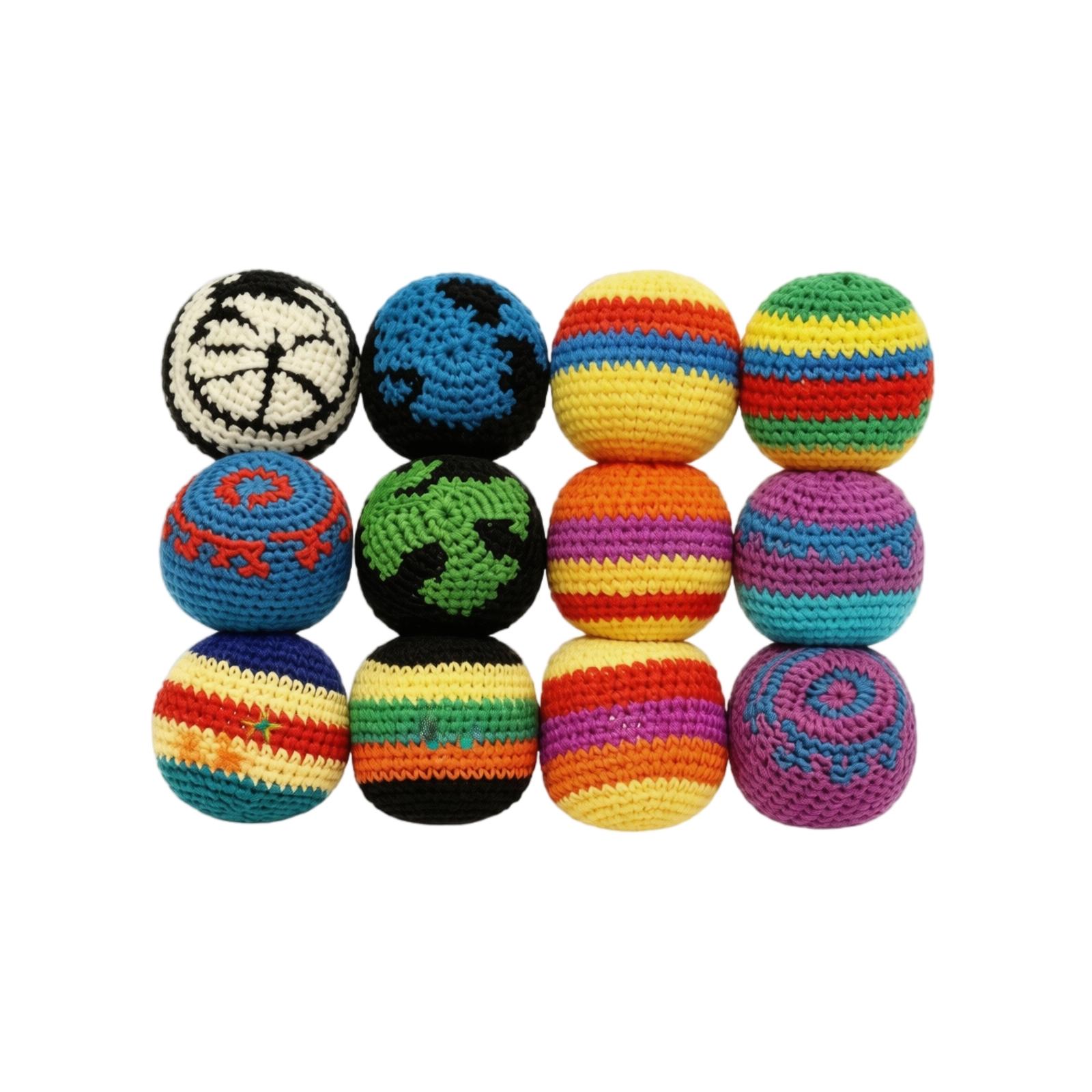 

12pcs Kids Bean Bags Set Soft Crochet Filled Round Balls for Tossing Target Games Indoor Outdoor Use Durable and Lightweight One Size