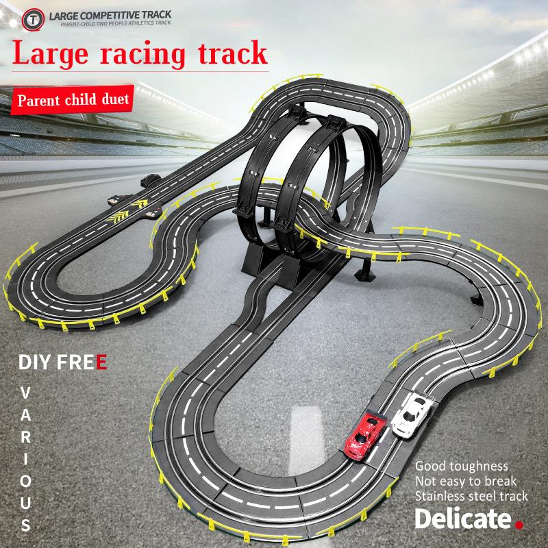 Electric 1/43 Rail Car Double Racing Track Toy Autorama Circuit Voiture Remote Control Car Electric Railway Slot Race Car Toy