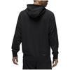 Jordan Solid Color Hoodie With Logo Print Long Sleeve Sweatshirt Men Tops Black DQ7328-010