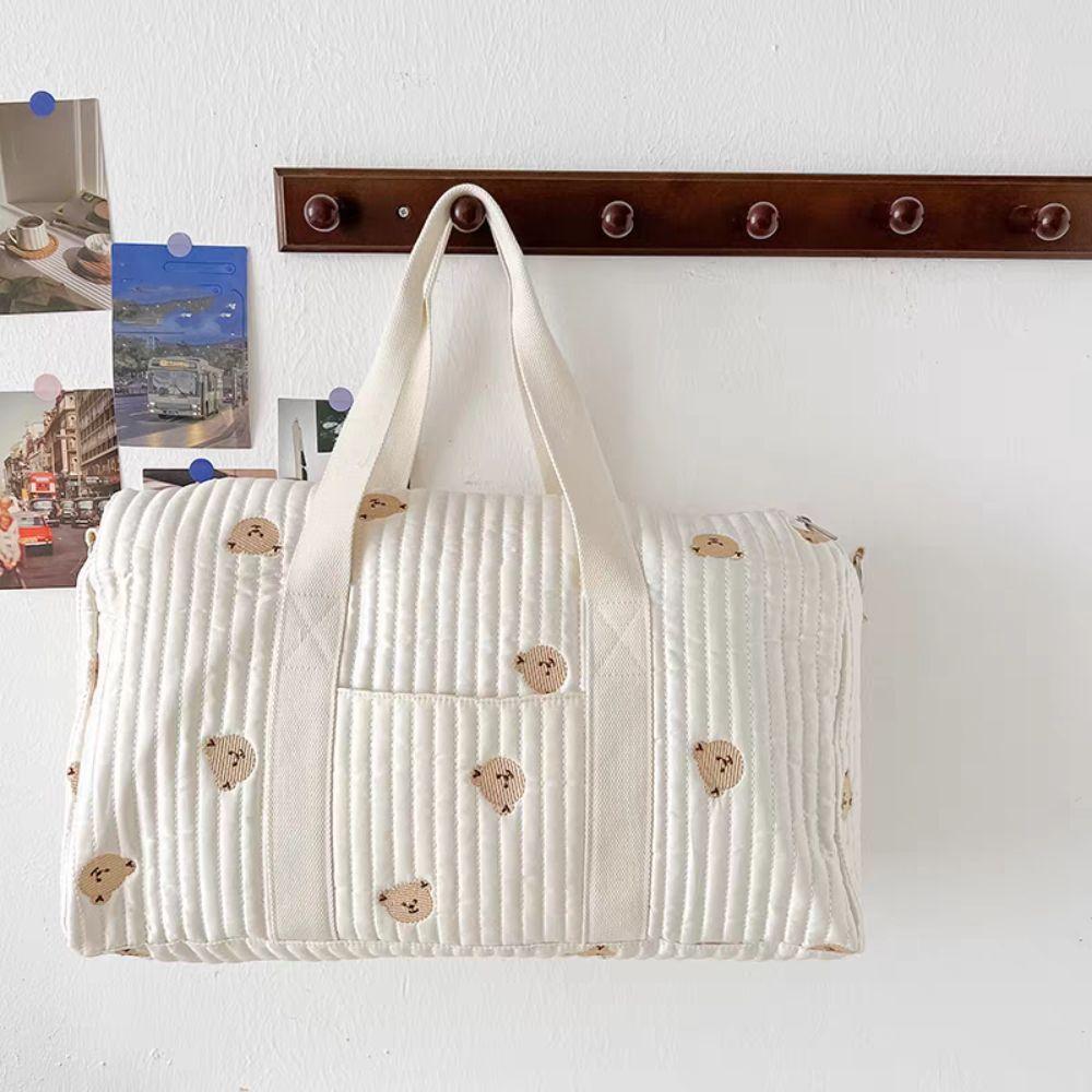 Multi Functional Embroidered Travel Bag Large Capacity Cute Mommy Bag Travel Luggage Bag  Business