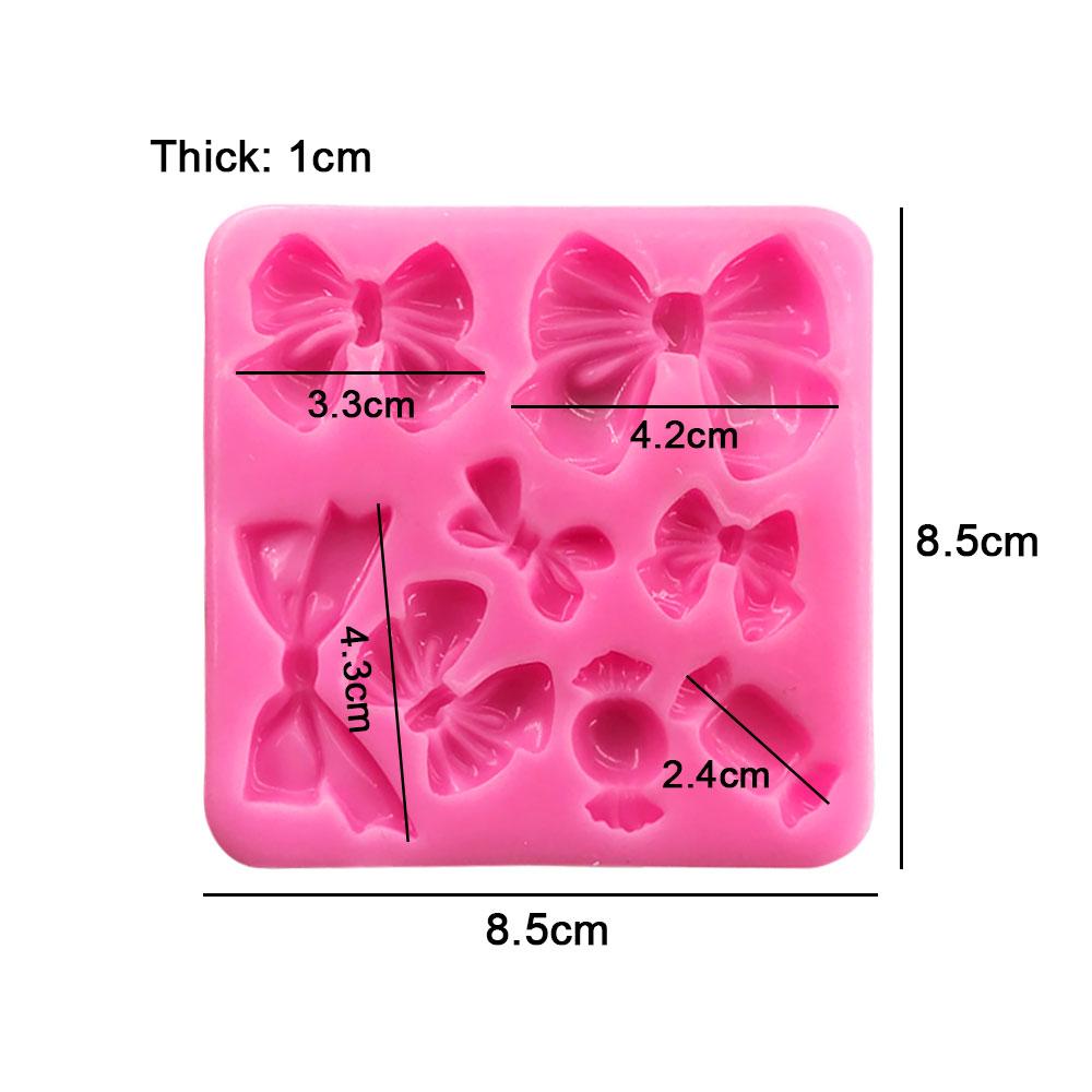Silicone World Bowknot Cake Silicone Mold Cute Bow Molds DIY Fondant Chocolate Baking Tool Resin Art Mould Decoration Pastry