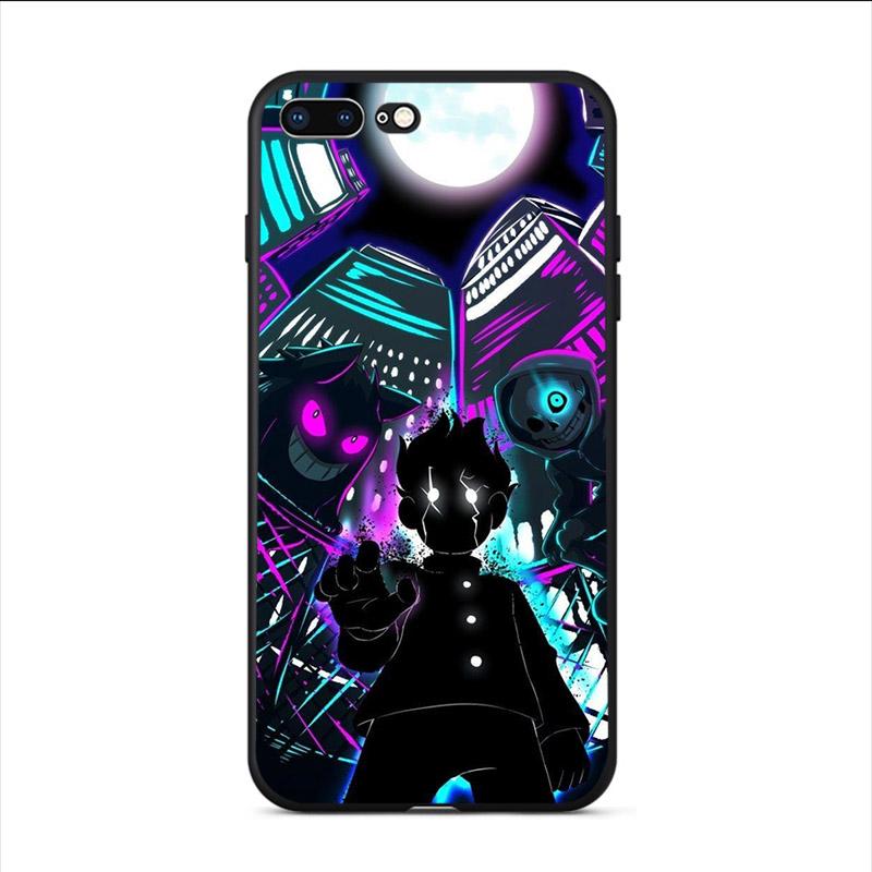 Mob Psycho 100 Anime Hülle Weiches TPU Für iPhone X 11 Pro Max XS Max XR 6 7 8 Plus 5 5S Handyhüllen TeleFoonhoesjes Etui Capa