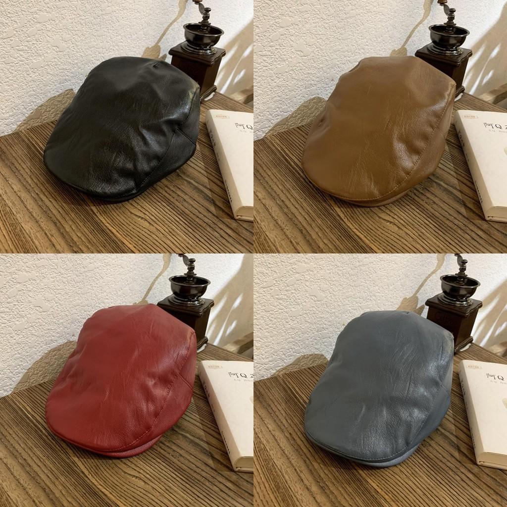 Women Retro Leather Cap With Style And All Weather Functionality