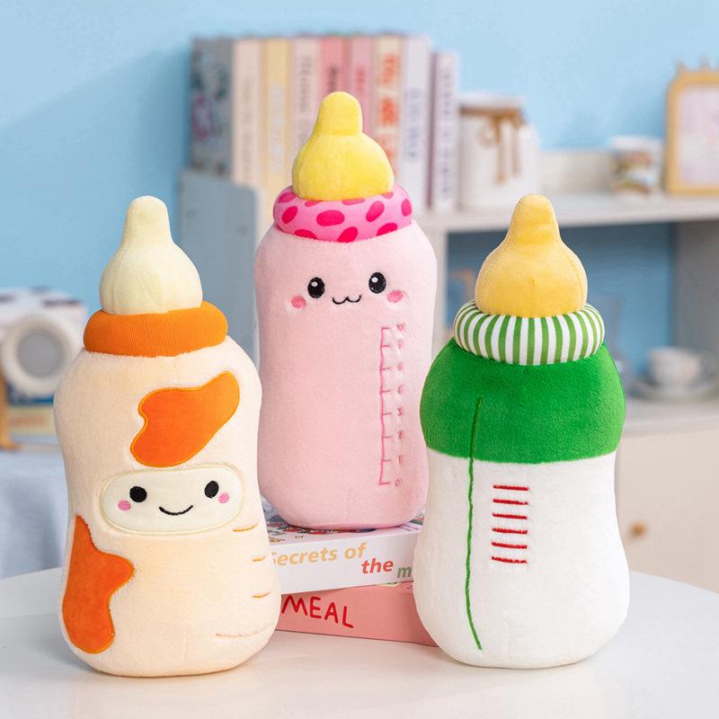 Plush Milk Bottle Pillow: Cute Comfort Doll for Kids