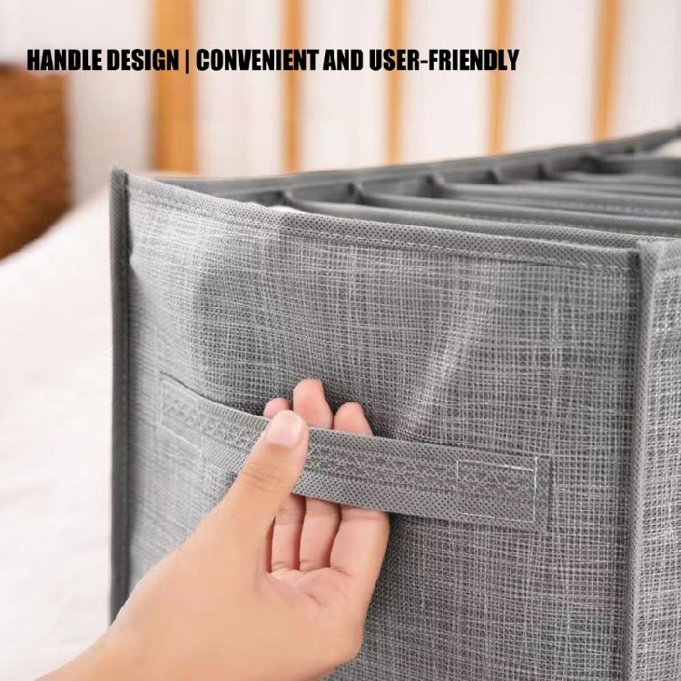 4 Pieces Large Capacity Holding Boxes With 9 Partitions Soft pliable Design For Bedroom And Cabinet