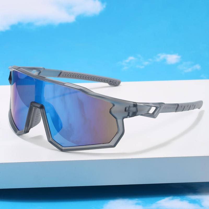 2025 Nuevas Gafas de Sol Deportivas de Exterior para Ciclismo para Hombres y Mujeres Montura Grande A prueba de Viento y UV Gafas de Montañismo 9356