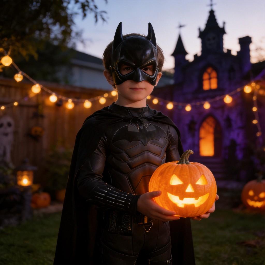 The Batman Kids Adult Halloween Cosplay Costume With Muscle Suit For Role Play