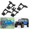 4pcs Multihole Adjustable Front Rear Shocks Struts Damper Towers Mount Fit for Traxxas TRX‑4 RC CarBlack