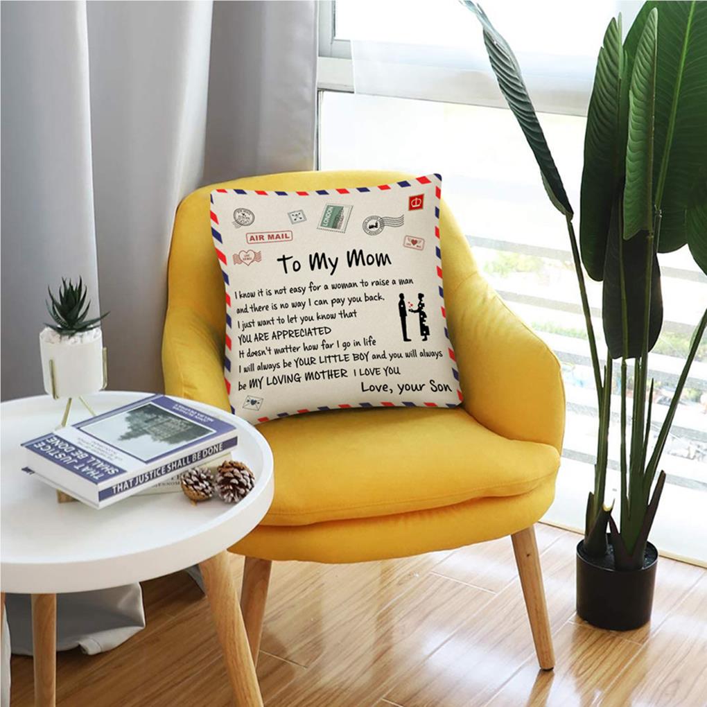 Square Pillow Decorative Envelope Husband Anniversary Decoration Wife Pillowcase Christmas Pillowslip Shape Home Cover