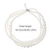 Fashion Wedding Pearl Necklace for Women Lady Collar Chain Anniversary Jewelry