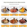 ZISIZ Square Stainless Steel Bone Dish Set