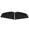 Pair of Side Vent Window Scoop Louver Trim Car Modification Fit for R Mk6 2009 2013Glossy Black